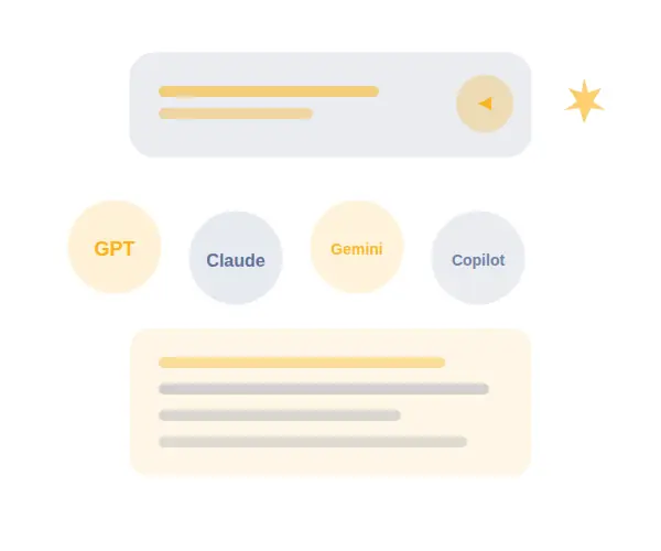 Illustration: KI-Tools, Plattformen und Prompt-Techniken